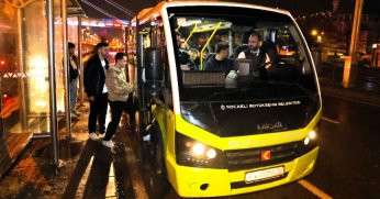 Kocaeli'de gece seferlerine yoğun ilgi