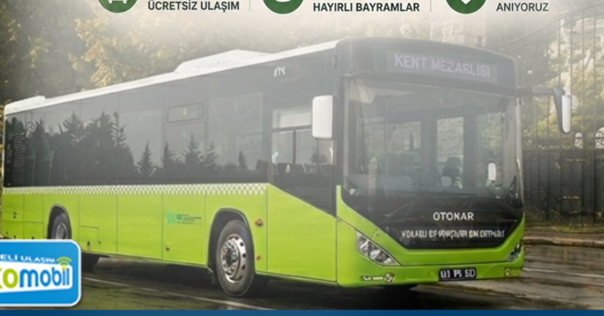 Bayramda ulaşım ücretsiz