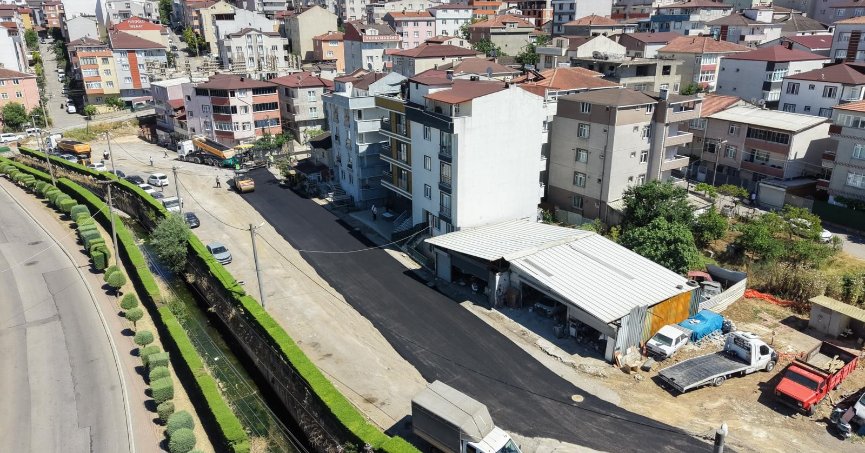 Gebze'de 3 mahalleye toplam 850 metre yeni imar yolu yapıldı