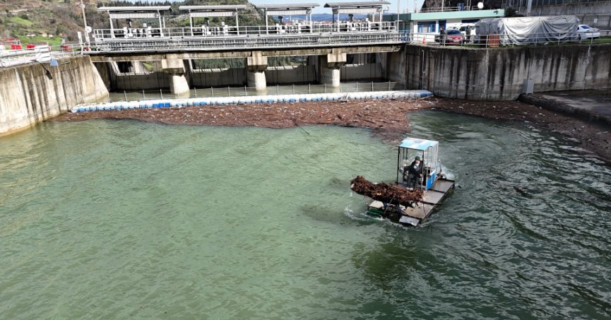 Yuvacık Barajı’nda 125 metreküp atık temizlendi