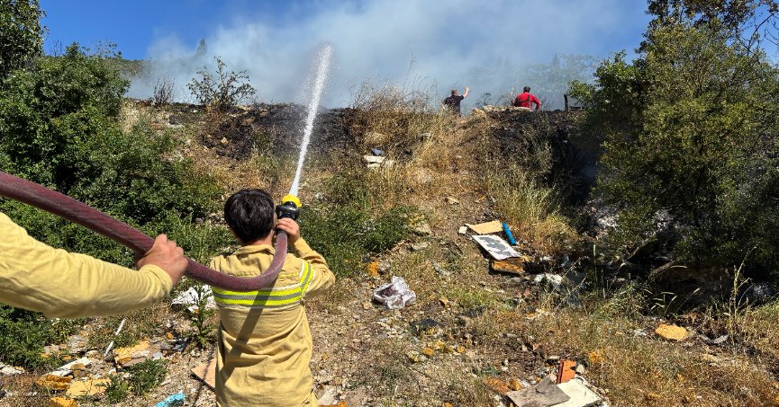 İzmit'te yangın sonrası üzen manzara