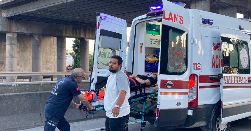 Motorsikletli kazada sürücü ağır yaralandı 