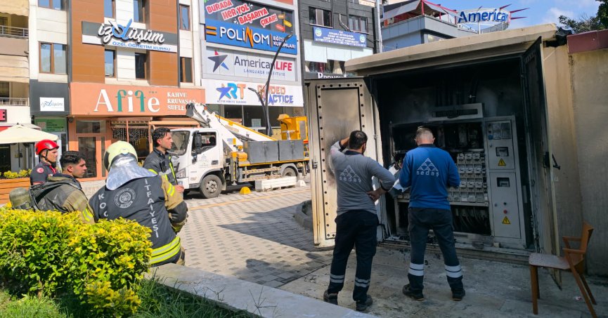 İzmit’te elektrik trafosunda yangın paniği