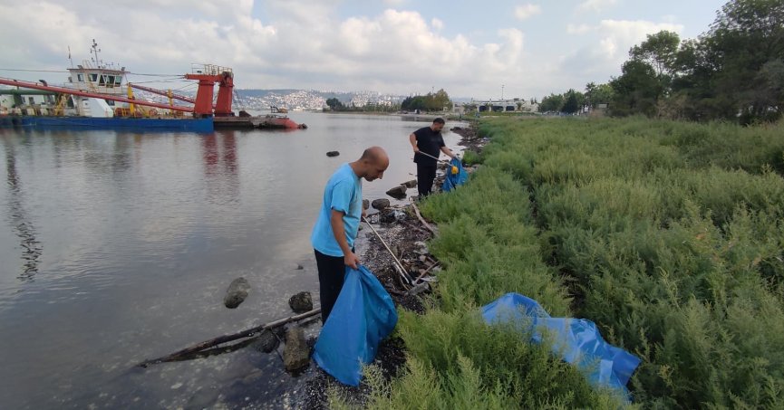 Kocaeli'nin kıyı şeritlerinden 10 ton atık çıktı 