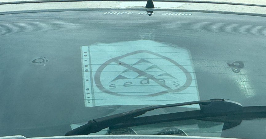 SEDAŞ'a trafikte ilginç protesto!