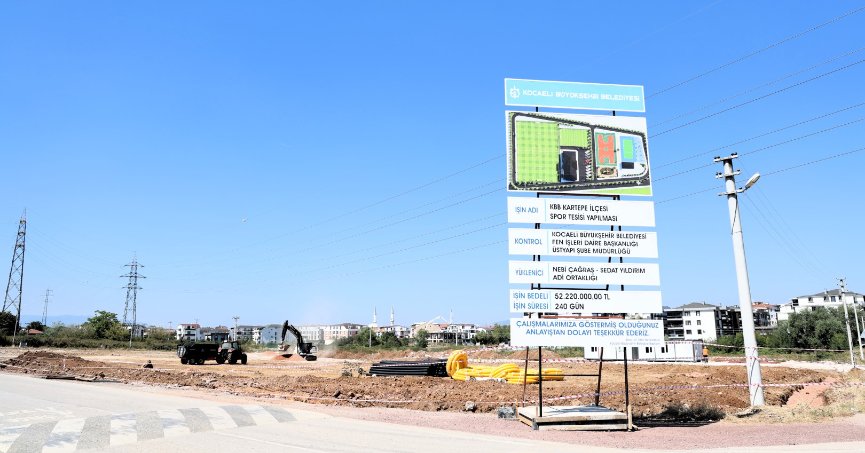 Kartepe'ye 8 dönümlük spor tesisi geliyor 