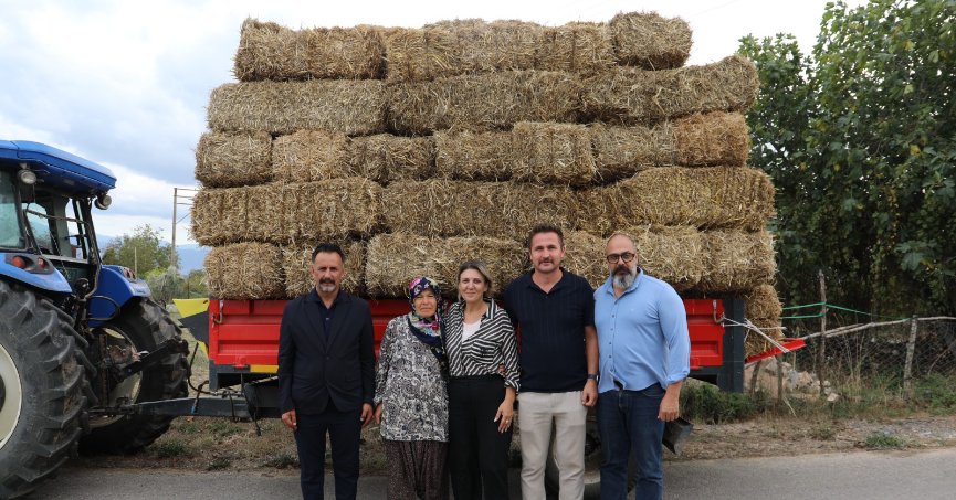 Yangında zarar gören üreticilere destek