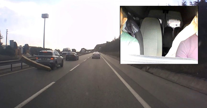 Otomobilin üzerinden fırladı: Yolda böyle ölümden döndüler
