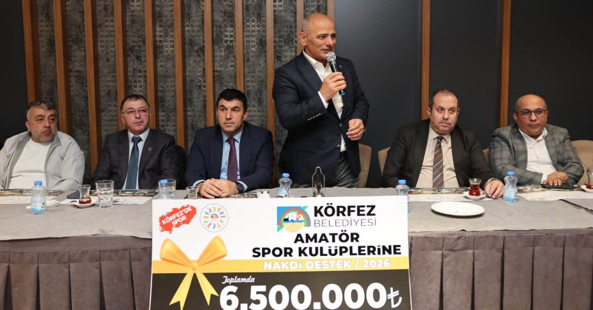 Körfez'de spor kulüplerine 6,5 milyon TL destek