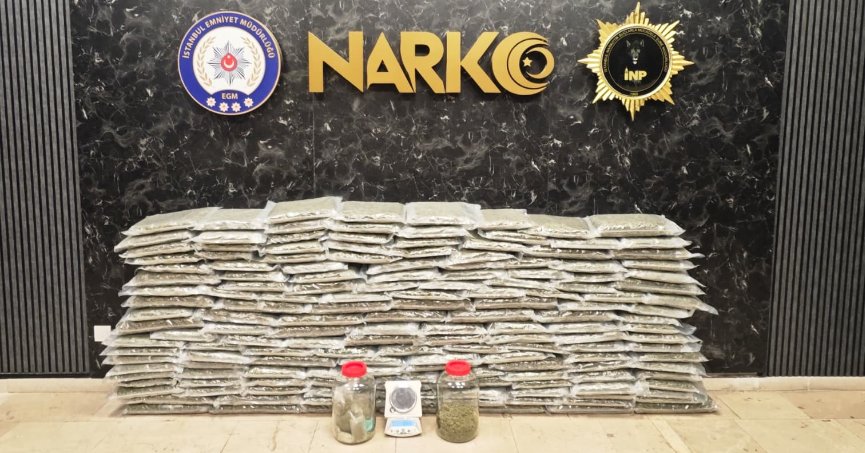 100 kilo uyuşturucu madde ele geçirildi