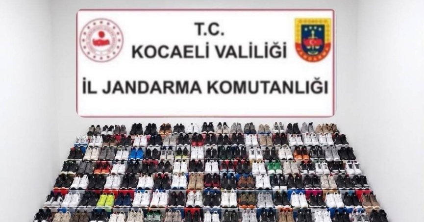 Piyasa değeri 4,5 milyon lira olan sahte ayakkabılar ele geçirildi