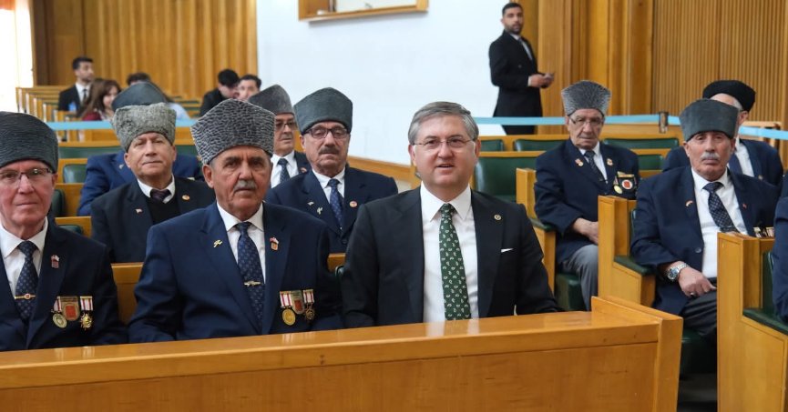 Yıldızlı muharip gazileri mecliste misafir etti
