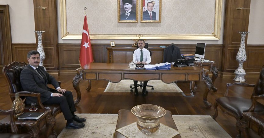 Yeni Başmüdürden Vali Aktaş'a ilk ziyaret!