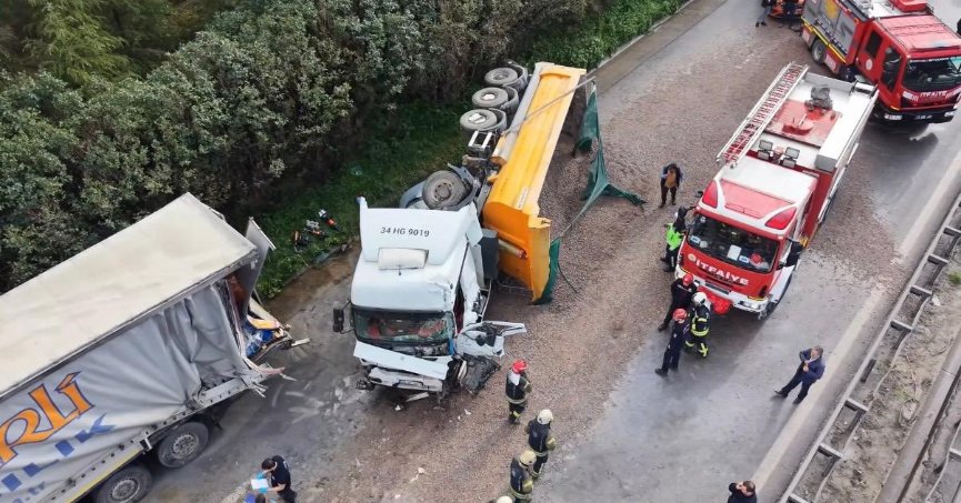 LPG tankeri ve tırların karıştığı kazada acı bilanço