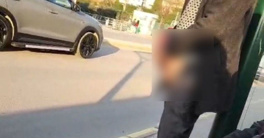Genç kadın otobüs durağında kabusu yaşadı