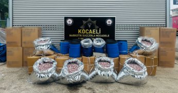 Darıca' da 1 ton 80 kilogram uyuşturucu ele geçirildi