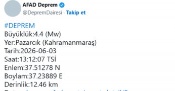 O ilde yine deprem oldu  
