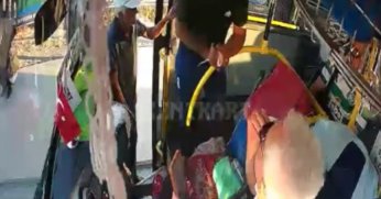 Otobüs Şoförünün Zor Anları Kamerada: Böyle Küfür ve Tehdit Etti