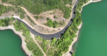 Yuvacık Barajı yolu yenilendi