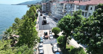 Karamürsel Plaj Yolu Caddesi yenilendi