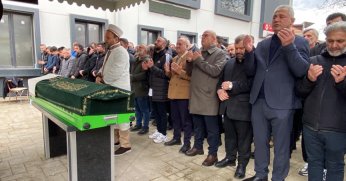 Lastik sarma makinesine sıkışan işçi son yolculuğuna uğurlandı