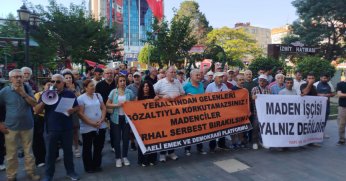 Kocaeli'den madencilere destek: Mücadeleniz Mücadelemizdir!