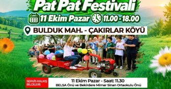 İzmit’te Pat Pat Festivali heyecanı; Çakırlar Köyü’nde iki günlük şenlik