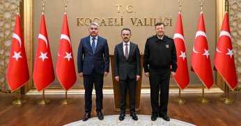 Vali Aktaş’a emniyet ve jandarmadan ziyaret