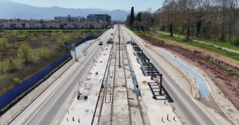 İzmit-Kartepe hattında raylar buluştu