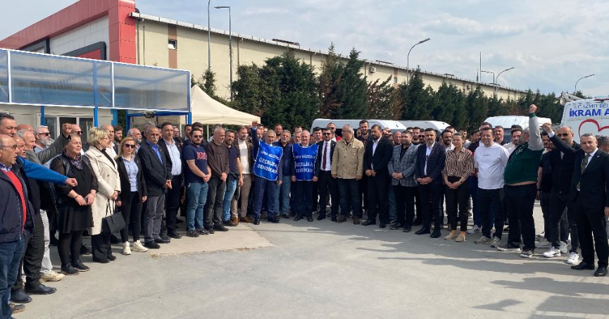 İYİ Parti'den Bekaert grevine destek